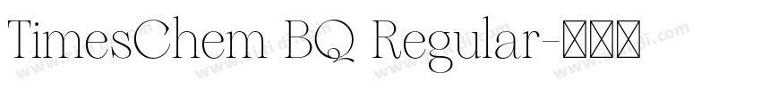 TimesChem BQ Regular字体转换